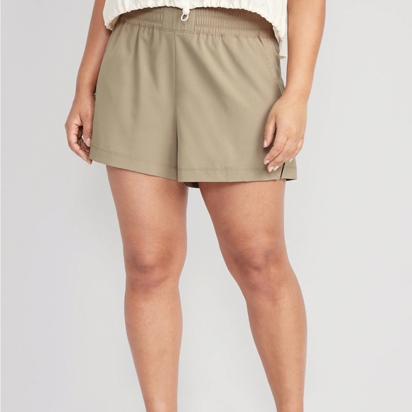 NWT OLD NAVY High-Waisted StretchTech Pull-On Surf Short4-inch inseam Birch Leaf - Picture 6 of 10